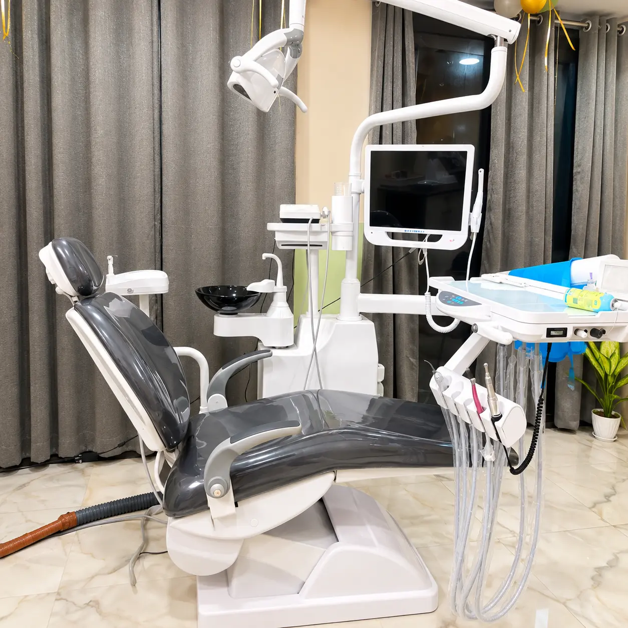 Modern dental chair and treatment equipment at S & I Dental Clinic