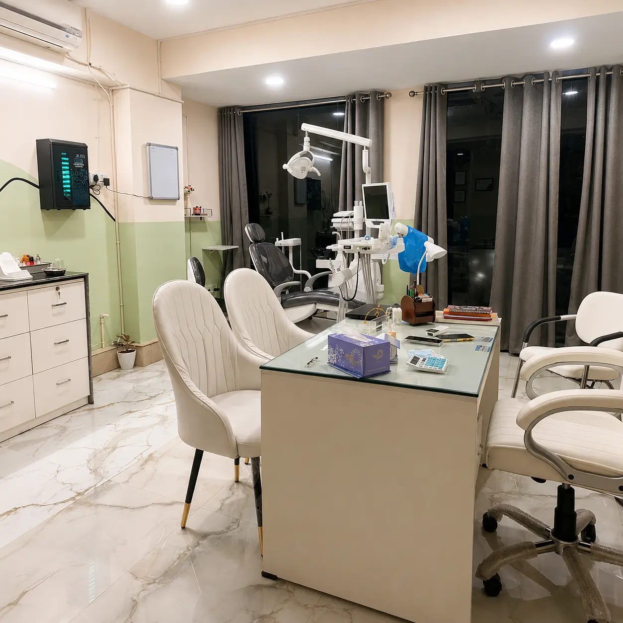 Modern dental treatment area at S & I Dental Clinic