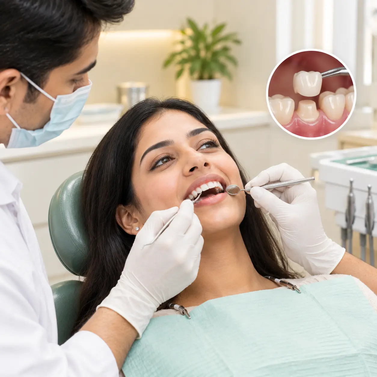 Dental crown treatment at S & I Dental Clinic, Phulwari Sharif