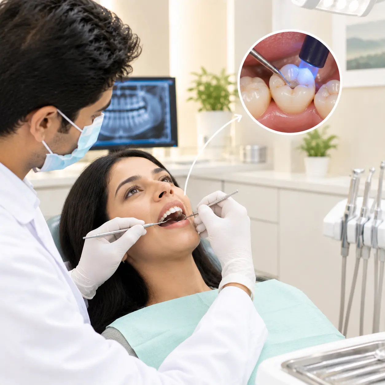 Dental filling treatment at S & I Dental Clinic, Phulwari Sharif