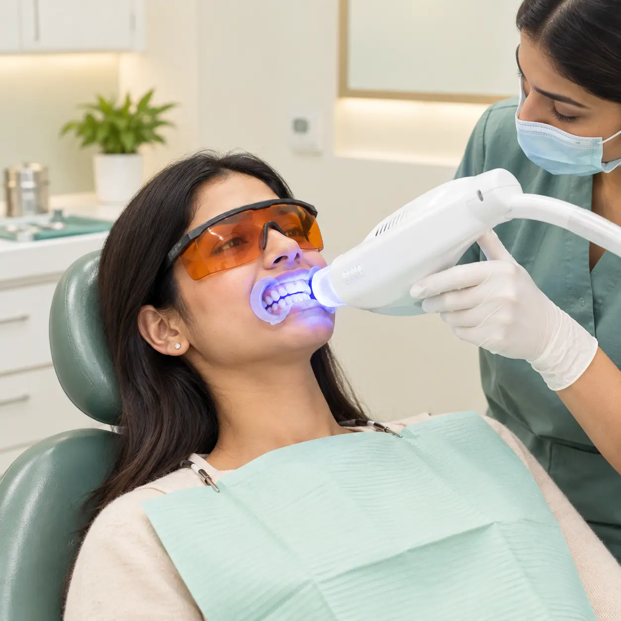 Teeth whitening treatment at S & I Dental Clinic, Phulwari Sharif